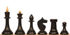 Queen's Gambit Final Match Chess Set - Ebonized & Natural Boxwood Pieces - Macassar & Bird's-Eye Maple Chess Board & Box - 4" King