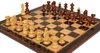 Vienna Coffee House Antique Reproduction Chess Set - Golden Rosewood & Boxwood Lacquered Pieces - Macassar & Bird's-Eye Maple Board - 4" King