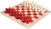 Scali Alabaster Chess Set - Red & White - 15"