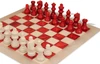 Scali Alabaster Chess Set - Red & White - 15"