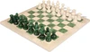 Scali Alabaster Chess Set - Green & White - 15"