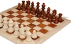 Scali Alabaster Chess Set - Brown & White - 15"