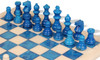 Scali Alabaster Chess Set with Storage Tray - Brown & White - 15"