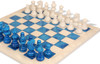 Scali Alabaster Chess Set with Storage Tray - Brown & White - 15"