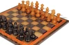Scali Alabaster Chess Set with Deluxe Frame - Black & Agate - 15"