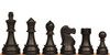 Deluxe Old Club Carry-All Triple Weighted Plastic Chess Set - Black & Ivory Pieces with Vinyl Rollup Board - Black