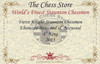 Fierce Knight Staunton Chess Set Ebonized and Natural Boxwood Pieces 4" King Certificate