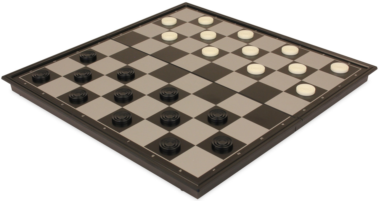 Chess & Checkers Folding Magnetic Travel Set - 12.5