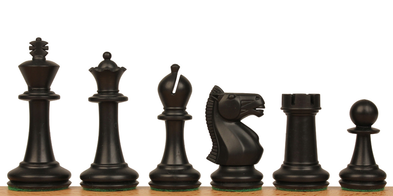 Park Game Series Plastic Chess Set Black & Sandal Pieces - 3.75 King - The  Chess Store