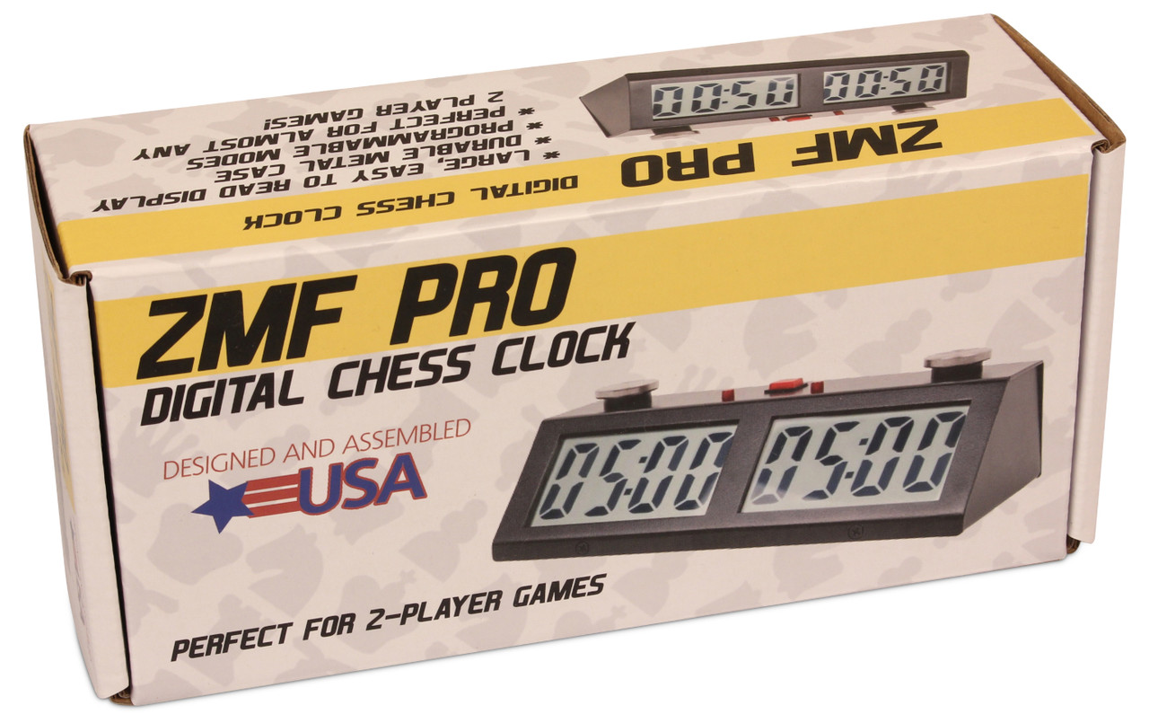 ZMF-Pro Digital Chess Clock - Black - The Chess Store