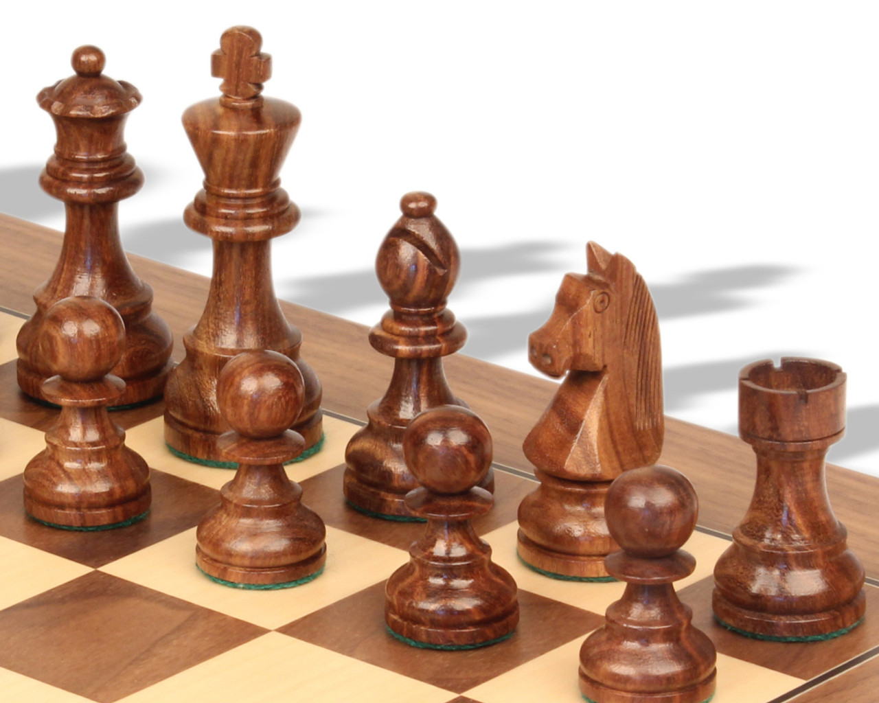 Tournament German Knight Chess Set: 3.75-Inch King