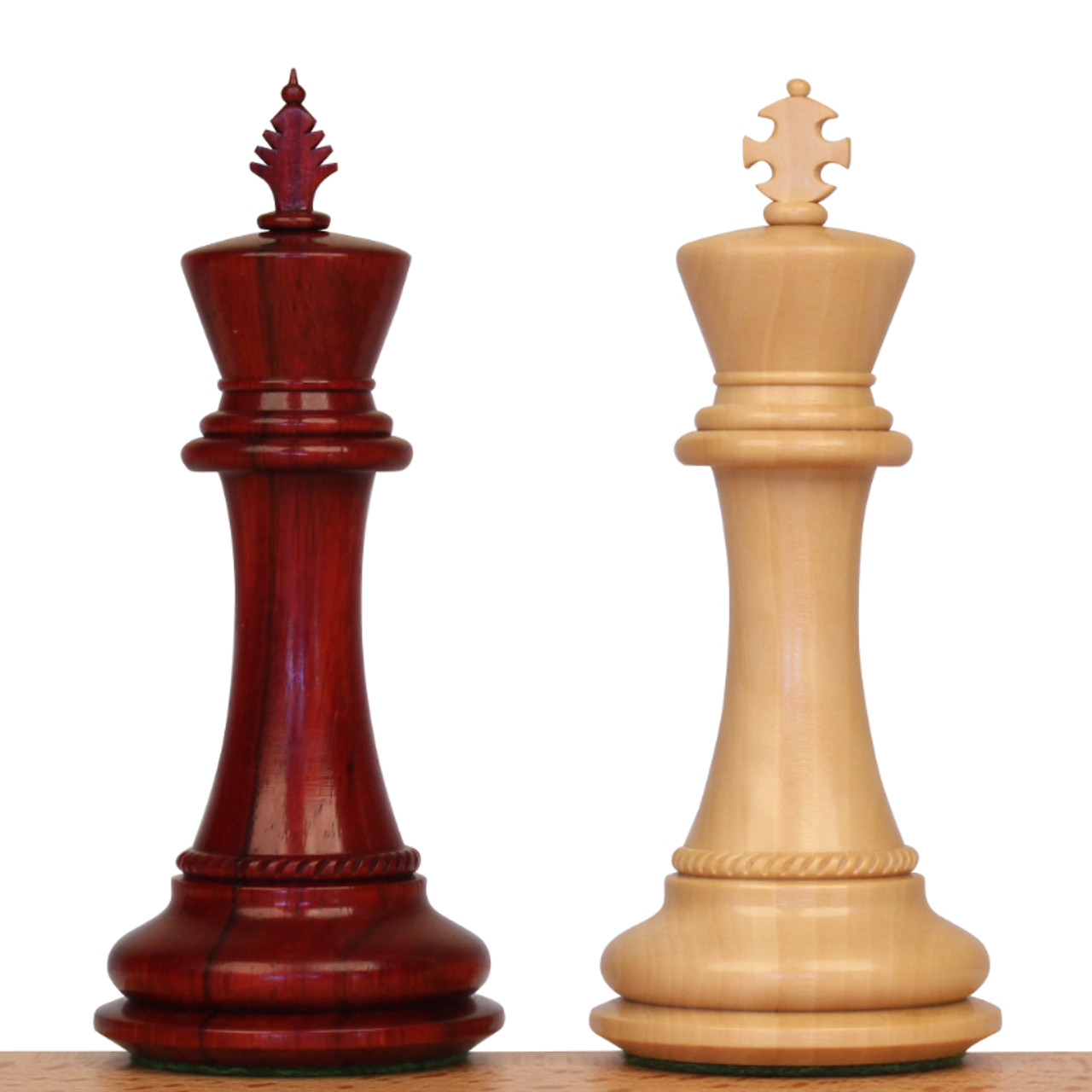 ArchBishop & Chancellor, Paker Bridle Series Chess Pieces , Boxwood &  Padauk , Capablanca chess game , 4.25 KIng