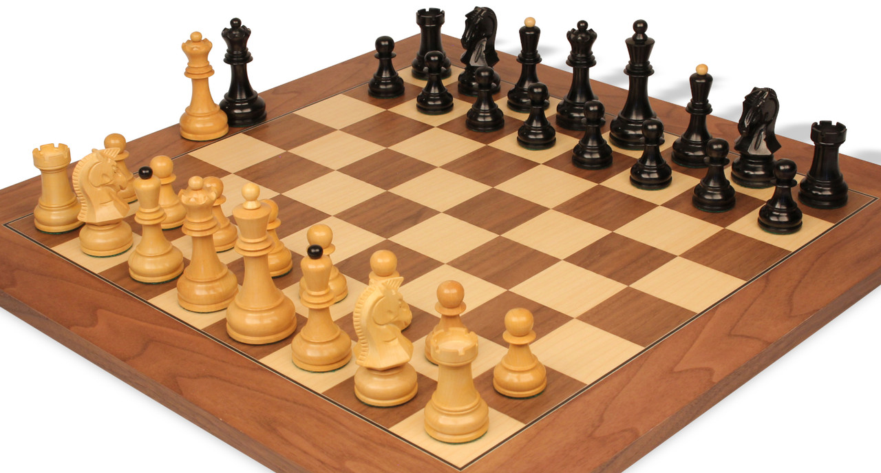  The House of Staunton Folding Walnut & Maple Wooden Chess Board  - 2.25 with Notation & Logo : Toys & Games
