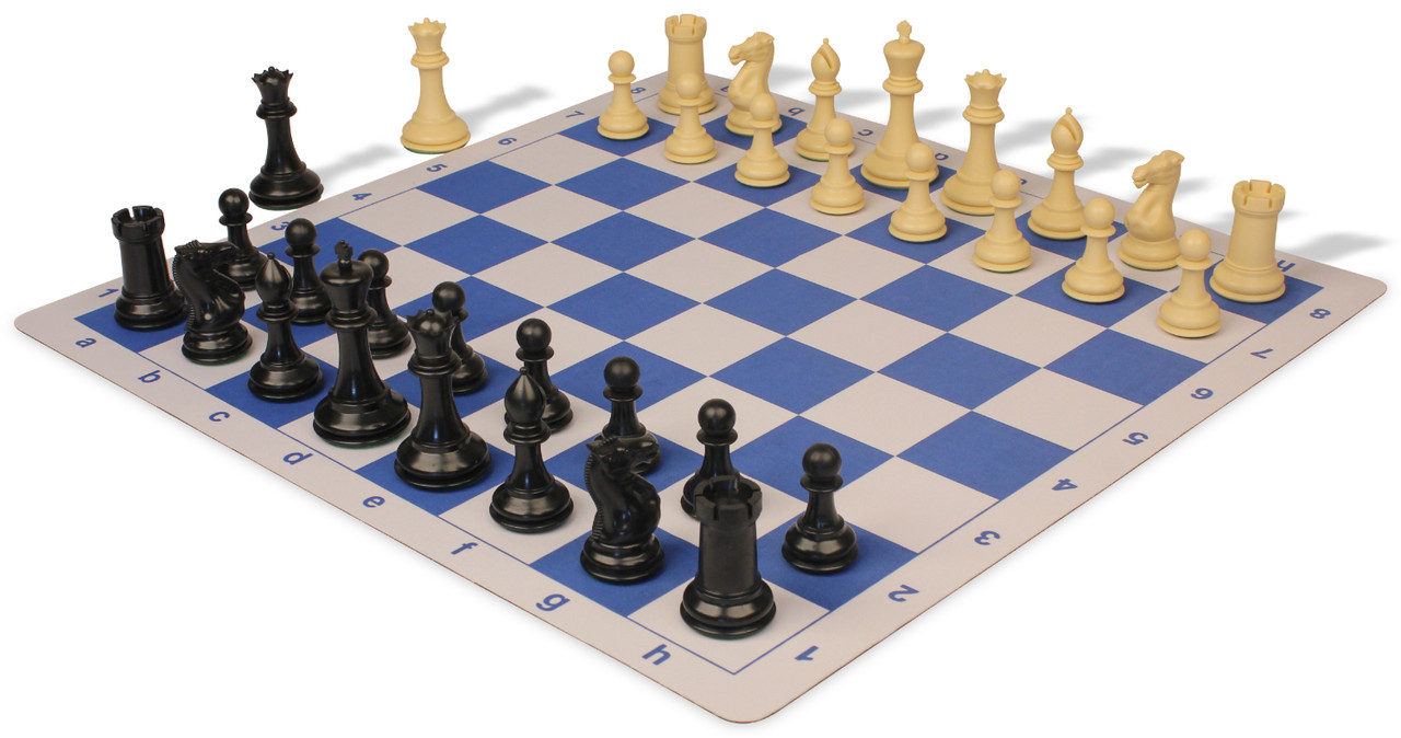 Chess and king: (a) chessboard with pieces and (b) chessboard with