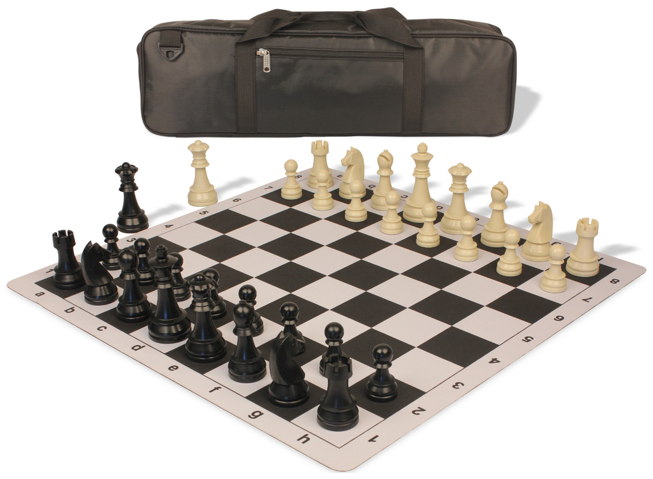 Staunton No. 6 Tournament Chess Pieces in Wooden Box, 3.9-Inch
