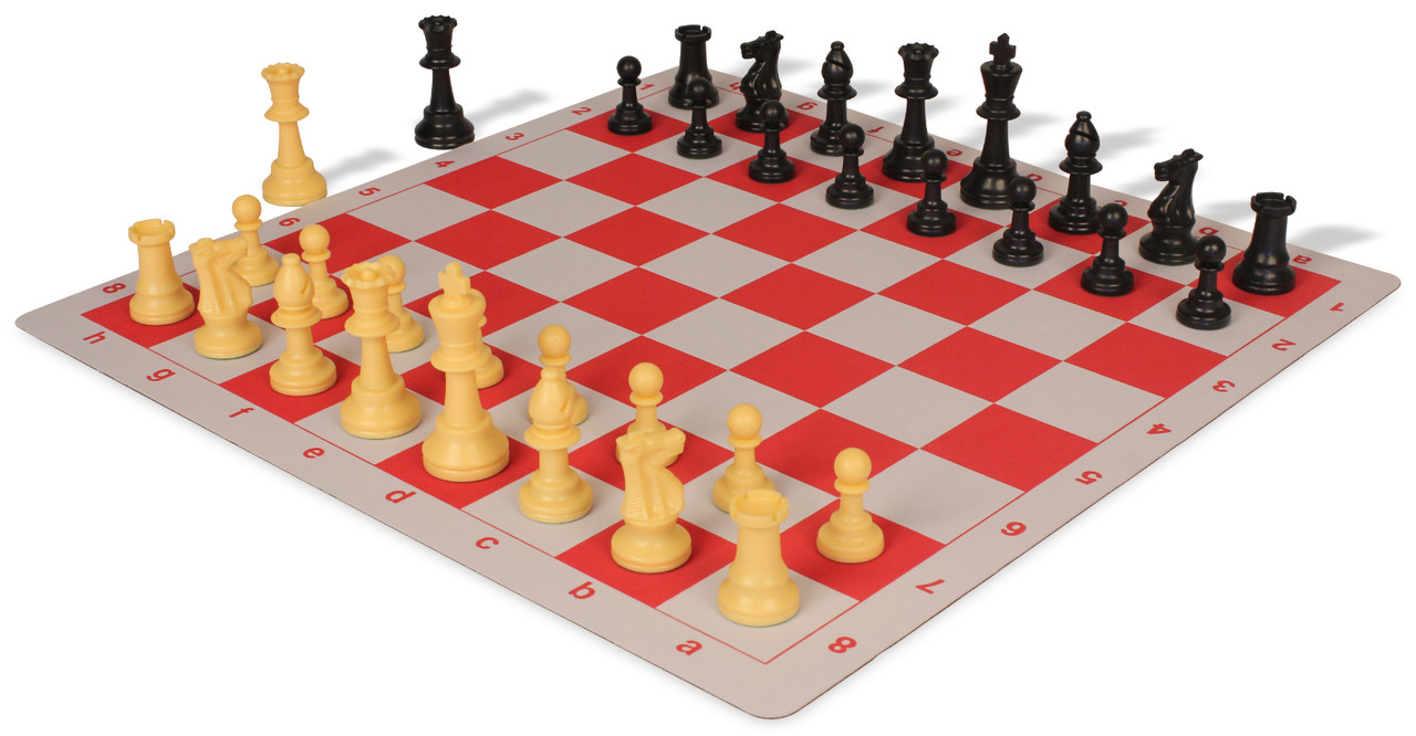 Plastic chess game board 36 x 36 cm 10244