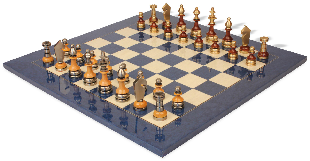 Chess Set Medieval Big Top Retro Wood Retro Table Magnetic Chess