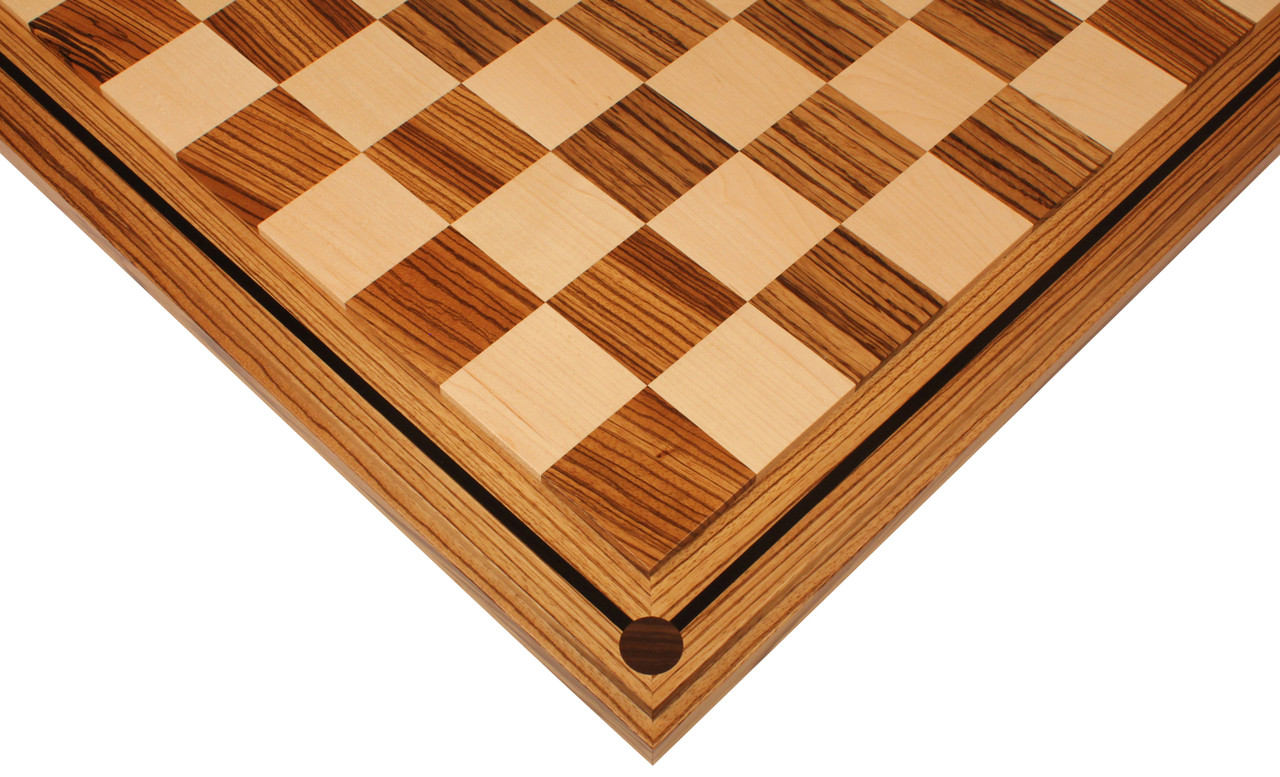 Chess Board – Mission Craft Walnut – 2.25” Squares – The Chess Store