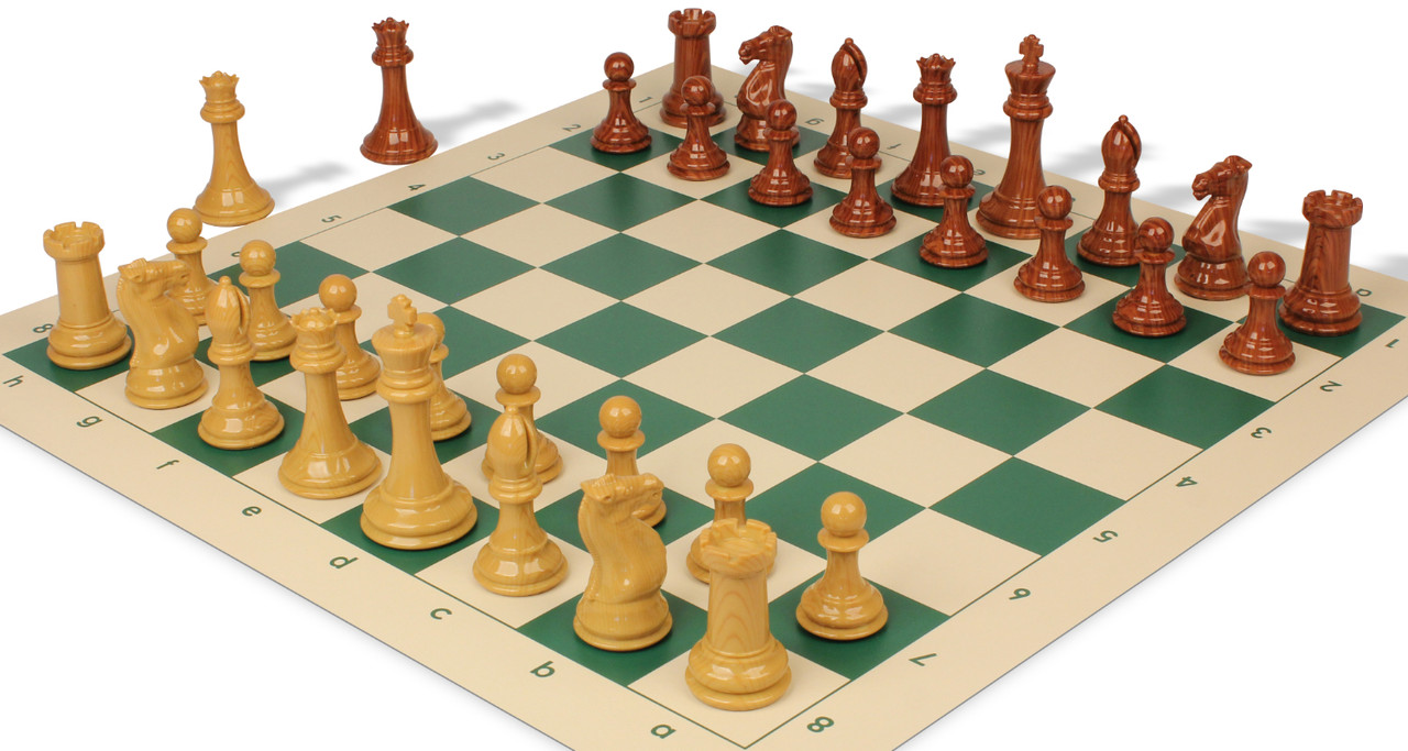 Complete Analysis Chess Set - Forest Green* + FREE pouch NEW