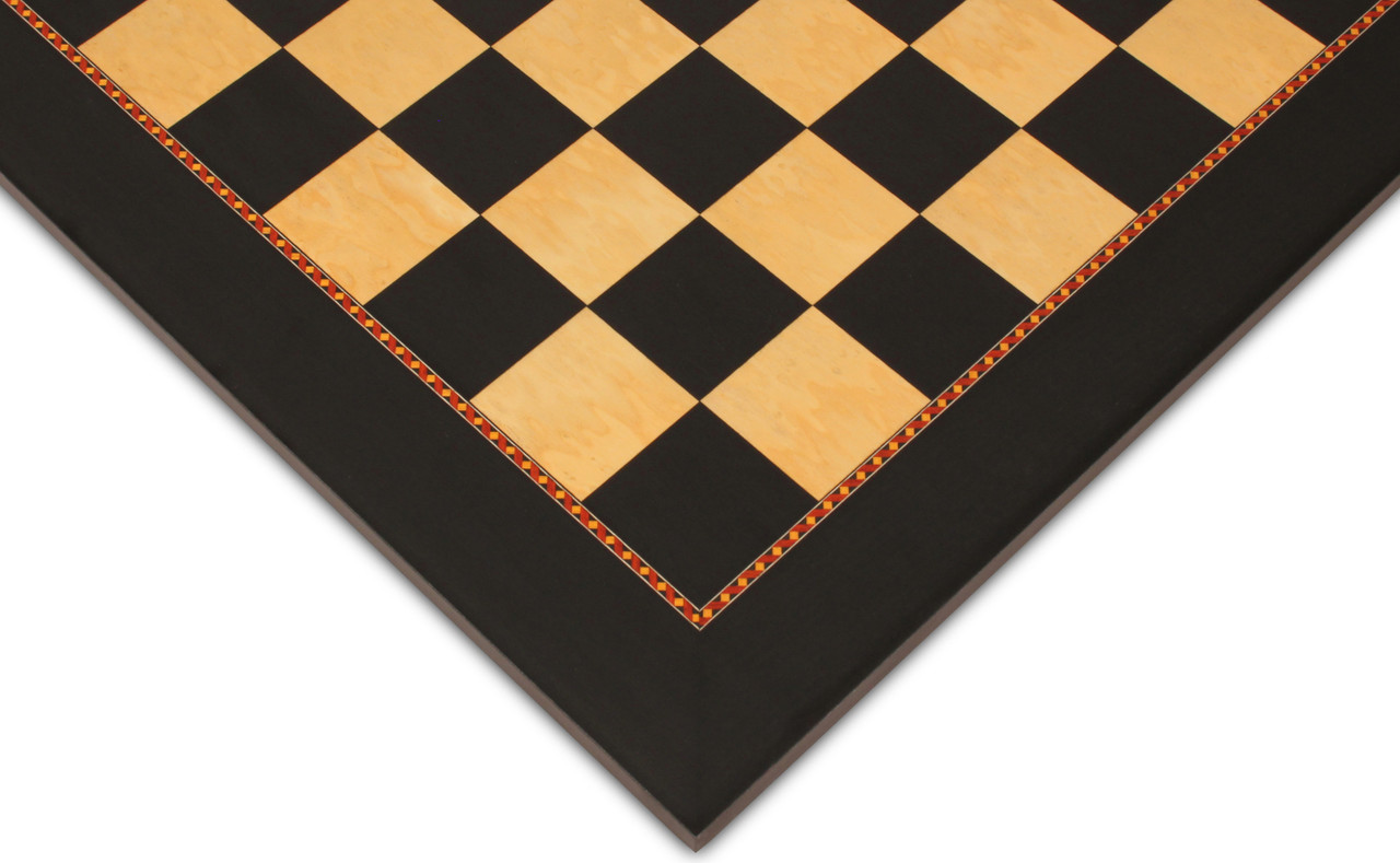 Sycamore & Mahogany Classic Chess Board - 1.75 Squares - The Chess Store