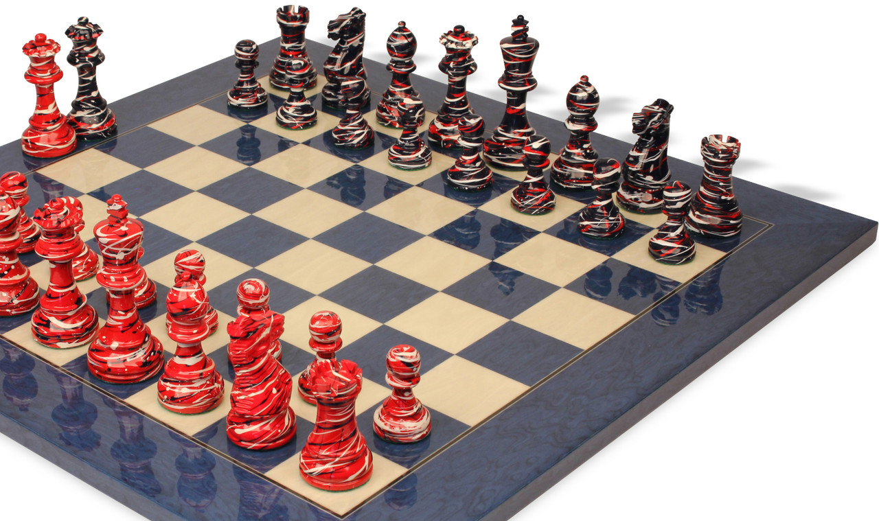 4 players chess set (Blue, Green, Red and Yellow) - online chess shop