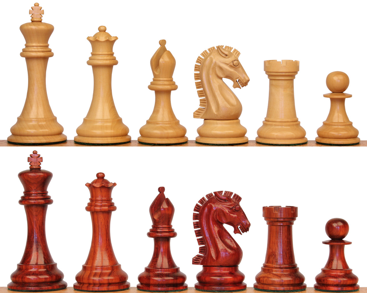 The Craftsman Series Chess Set - Padauk & Boxwood Pieces - 3.75