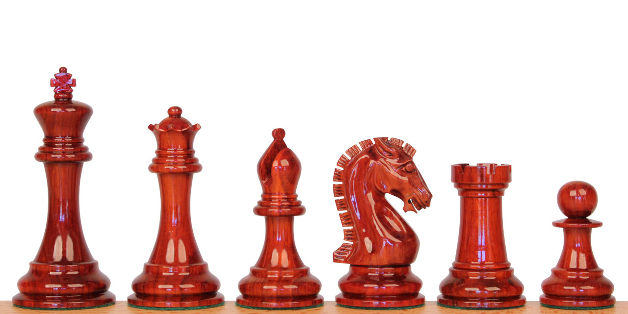 Queens Gambit Series chess pieces Boxwood & Padauk