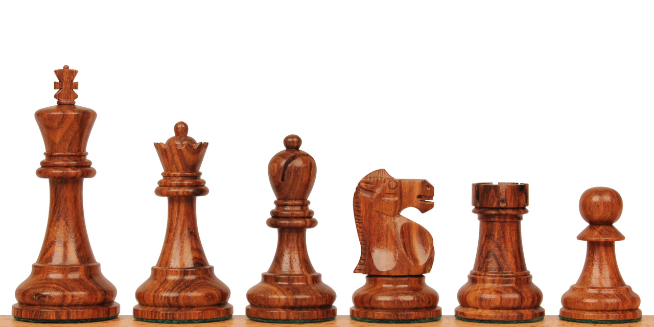 Rosewood and Walnut Grand Garvi Luxury Chess Set [RCPB291