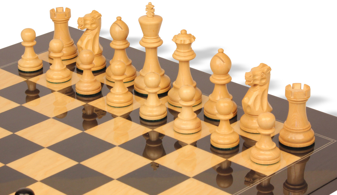 WE Games French Staunton Chess Pieces, Weighted Wood Pieces, 3. in. King, 1  unit - Harris Teeter