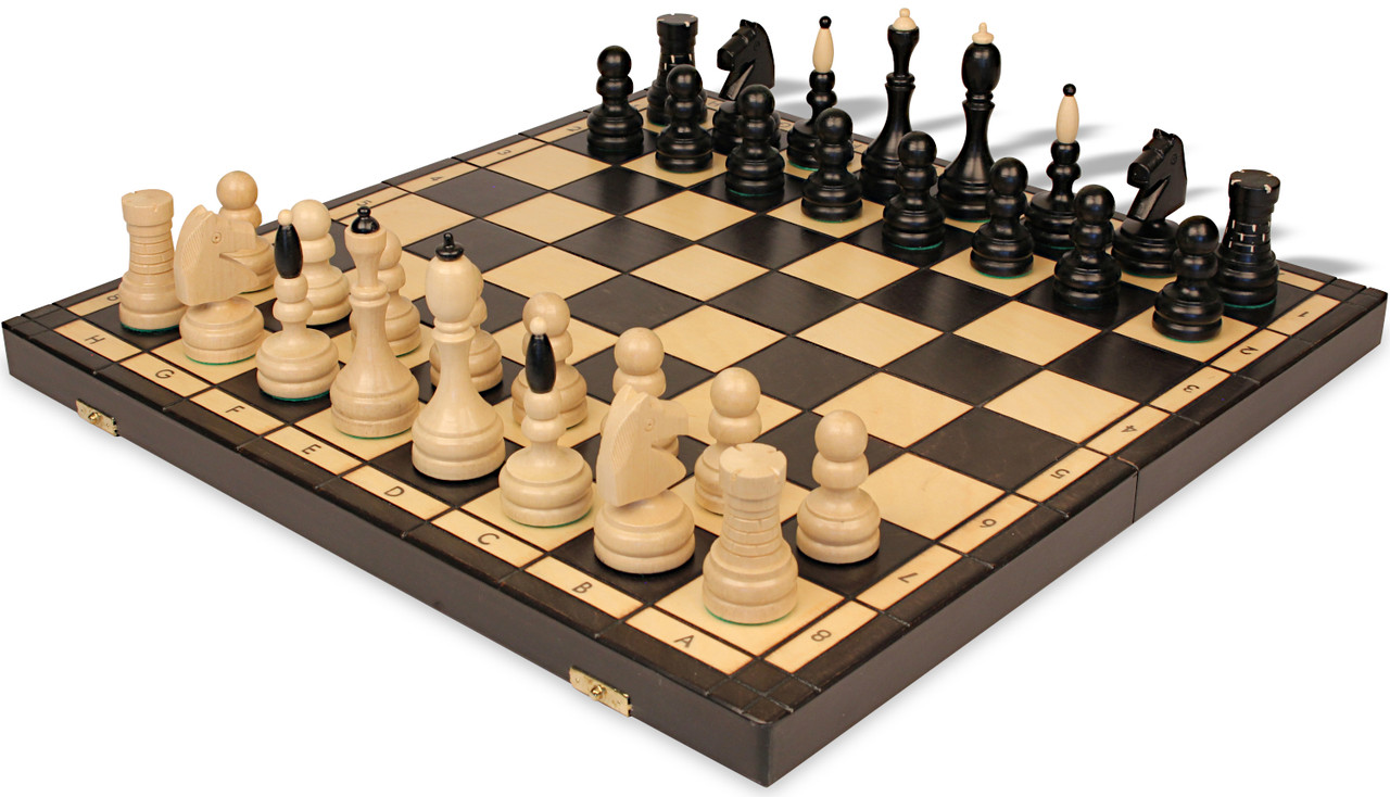 Classic Traditional Folding Chess Set Brown The Chess Store