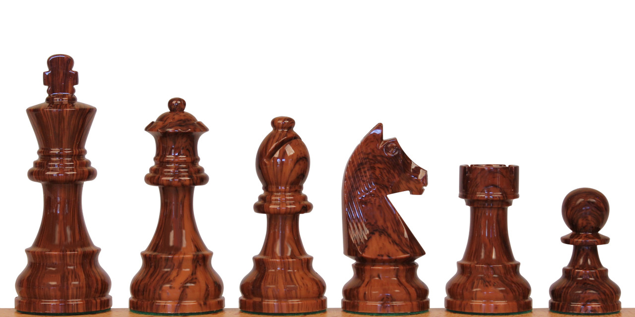 German Knight Series WoodTek™ Double‑Weighted Plastic Chess Set