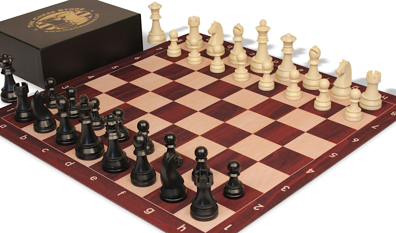 The Chess Store German Knight Tournament Special Plastic Chess Set