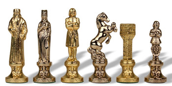 Renaissance Metal Theme Chess Set By Manopoulos