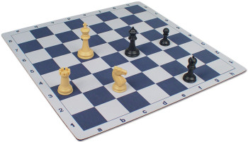 Floppy Chess Board Blue & Buff - 2.375" Squares