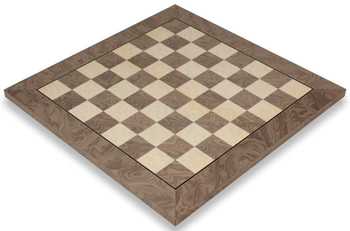 Gray Ash Burl Erable High Gloss Deluxe Chess Board 2375 Squares