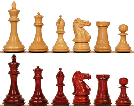 Pièces D'échecs Staunton Luxe 4,3'' Savano - Bois De Palissandre Triple Lesté - Tournoi