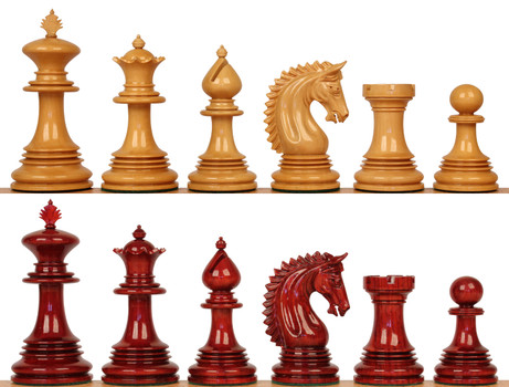 ArchBishop & Chancellor, Paker Bridle Series Chess Pieces , Boxwood &  Padauk , Capablanca chess game , 4.25 KIng