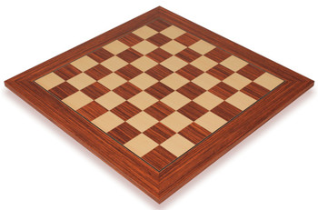 Rosewood & Maple Deluxe Chess Board - 1.75" Squares