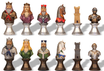 Medieval Bust Theme Chess Set