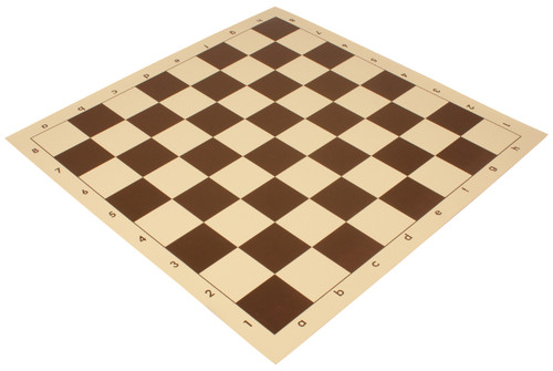 Club Vinyl Rollup Chess Board Brown & Buff - 2.375