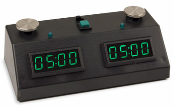 ZMF-II Chess Clock - Black with Green LED - Chess Clocks - Other Items
