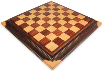 Copy of Red Amboyna Birds Eye Maple Custom Made Solid Wood Chess Board 25 Squares