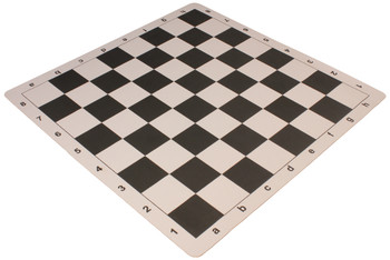 Standard Club Classroom Plastic Chess Set Black and Camel Pieces with Lightweight Floppy Board - Black - Plastic Chess Sets with Thin Floppy Board Chess Sets