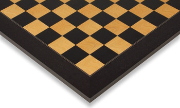 Imperfect Black & Ash Burl High Gloss Deluxe Chess Board Squares