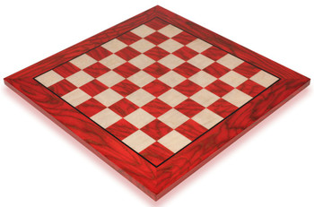 Red & Erable Chess Board, 2" Squares
