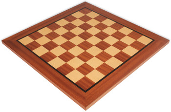 Imperfect Mahogany & Maple Classic Chess Board - 2.25" Squares