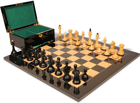 Queens Gambit Anegre Contemporary Board and Vinyl Box