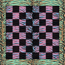 Tigers in My Dream Vinyl Printed Chess Board - Squares