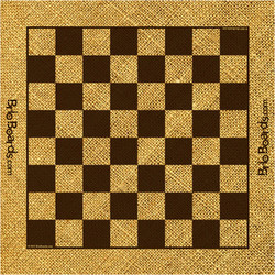 Burlap Vinyl Printed Chess Board - 2" Squares