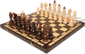 Roman Folding Chess Set - Brown